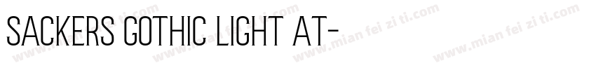 Sackers Gothic Light AT字体转换